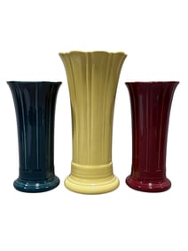 Group of 3 Fiestaware Vases