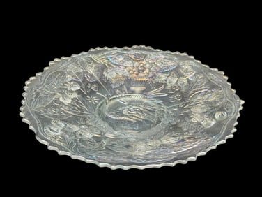 Fenton "Peacock & Urn" Carnival Glass Plate
