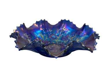 Northwood "Good Luck" Electric Blue Bowl