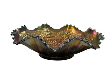 Northwood Embroidered Mums Electric Blue Bowl
