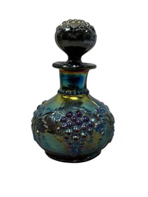 RARE Dugan Amethyst Carnival Glass Perfume Bottle