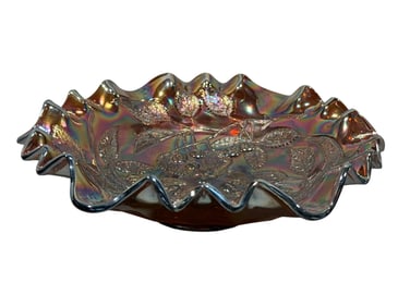 Millersburg "Hanging Cherries" Carnival Glass Bowl