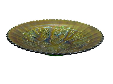 RARE Northwood Stippled Grape & Cable Plate