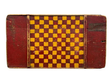 Early 20th C. Folk Art Game Board