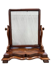 Antique Victorian English Table Top Vanity Mirror