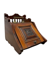 Antique Walnut Arts & Crafts Coal Purdonium
