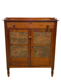 Antique Pie Safe w/ Punched Tin