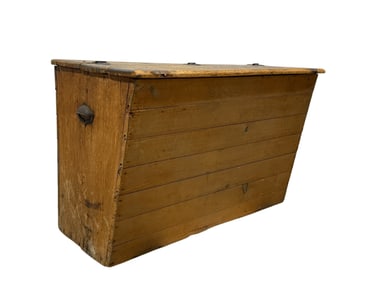 Primitive Slant Front Grain Bin