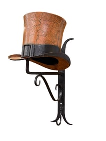 Decorative Hatter's Stovepipe Top Hat Trade Sign