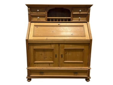 Pine Country Style Secretary Desk