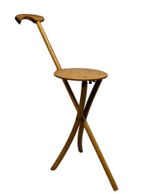 1935 Stafford Johnson Kan-O-Seat Folding Cane