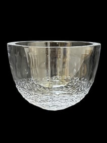 Ralph Lauren Lead Crystal "Hewitt Ice" Glass Bowl