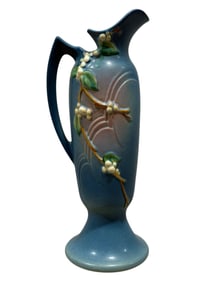 Signed Roseville "Snowberry" Pottery Tankard