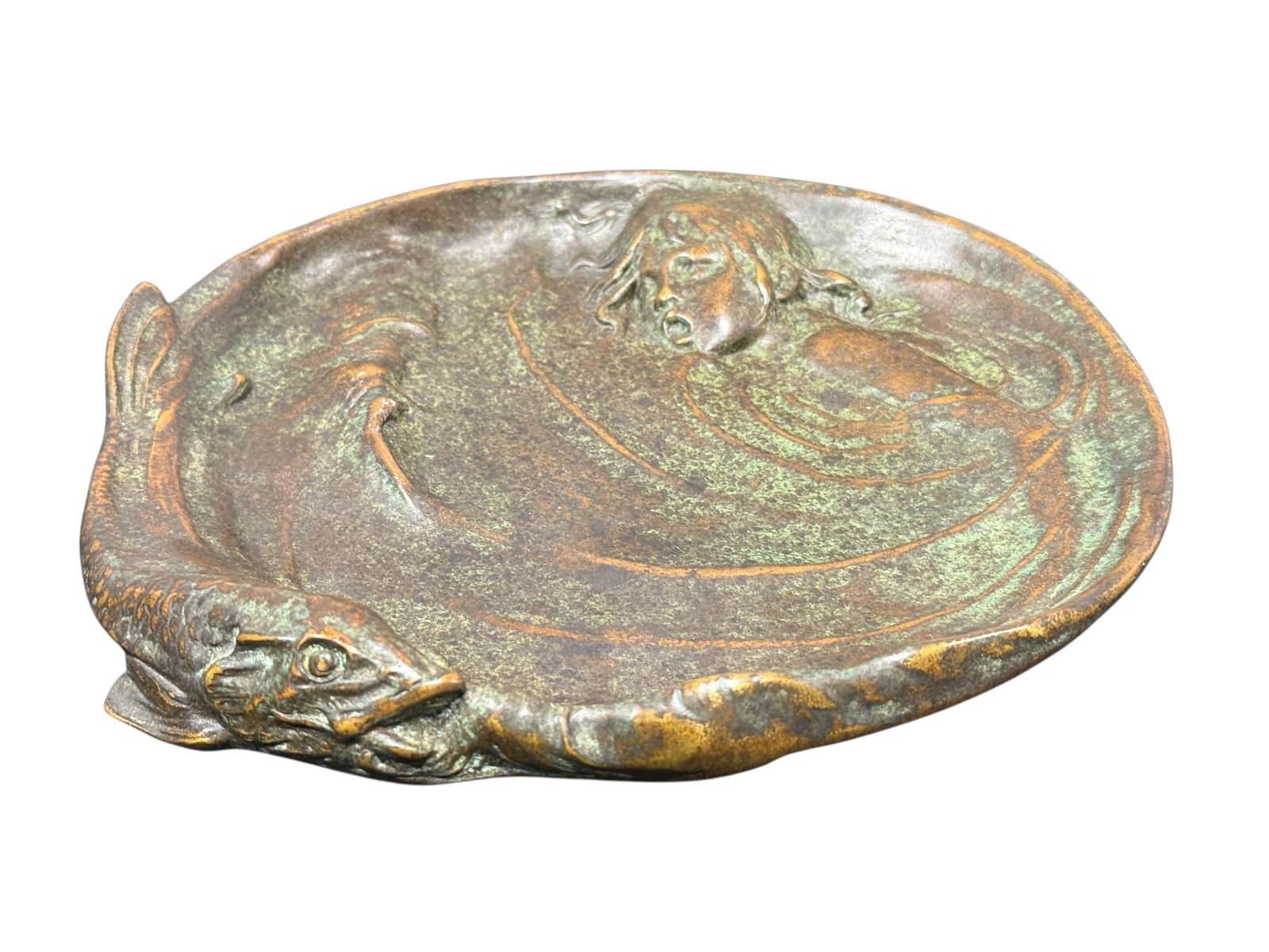 Signed c1900 Berndorf Bronze Austrian Art Nouveau Tray (1 of 7)