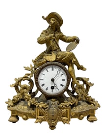 Antique French Gilt Bronze Clock