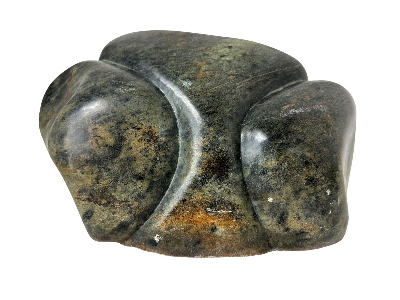 Large Nyanhonco Claud Granite Sculpture: Large Nyanhonco Claud Granite Sculpture. Signed Nyanhonco Claud on the back. Measures approx. 8.5" H x 14.5" W x 6" D. Has some scuffs.