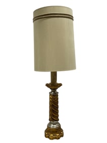 MCM Pieri Tullio Italian Hollywood Regency Column Lamp