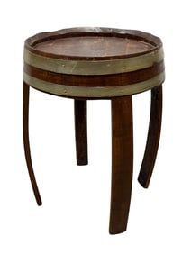 Hand Made Italian Whiskey Barrel Table