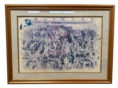 Framed LeRoy Neiman "Stock Exchange" Print