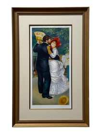 Signed Pierre-Auguste Renoir "Dance at Bougival" Print