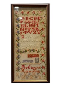 Framed Clara Del Rio Portugese Sampler