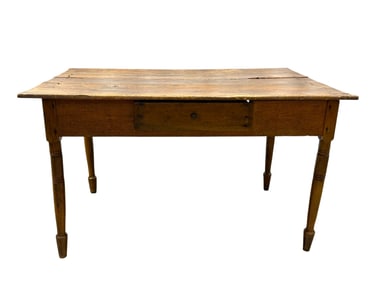 Primitive Farm Table w/ Drawer