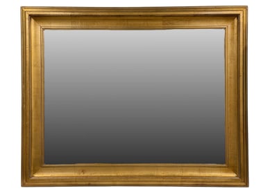Large Horizontal Giltwood Frame Mirror