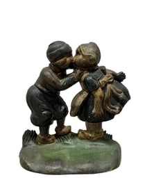 Antique Cast Iron "Dutch Boy & Girl" Doorstop