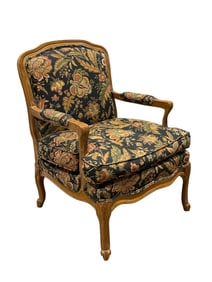 Upholstered French Provincial Style Arm Chair