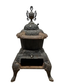 Antique Cast Iron Parlor Stove