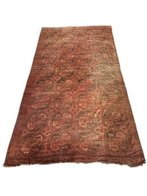 Antique Hand Knotted Turkmen Tekke Gallery Rug