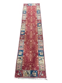 Hand Knotted Afghan Kazak Runner