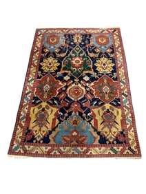 Antique Persian Serapi Area Rug