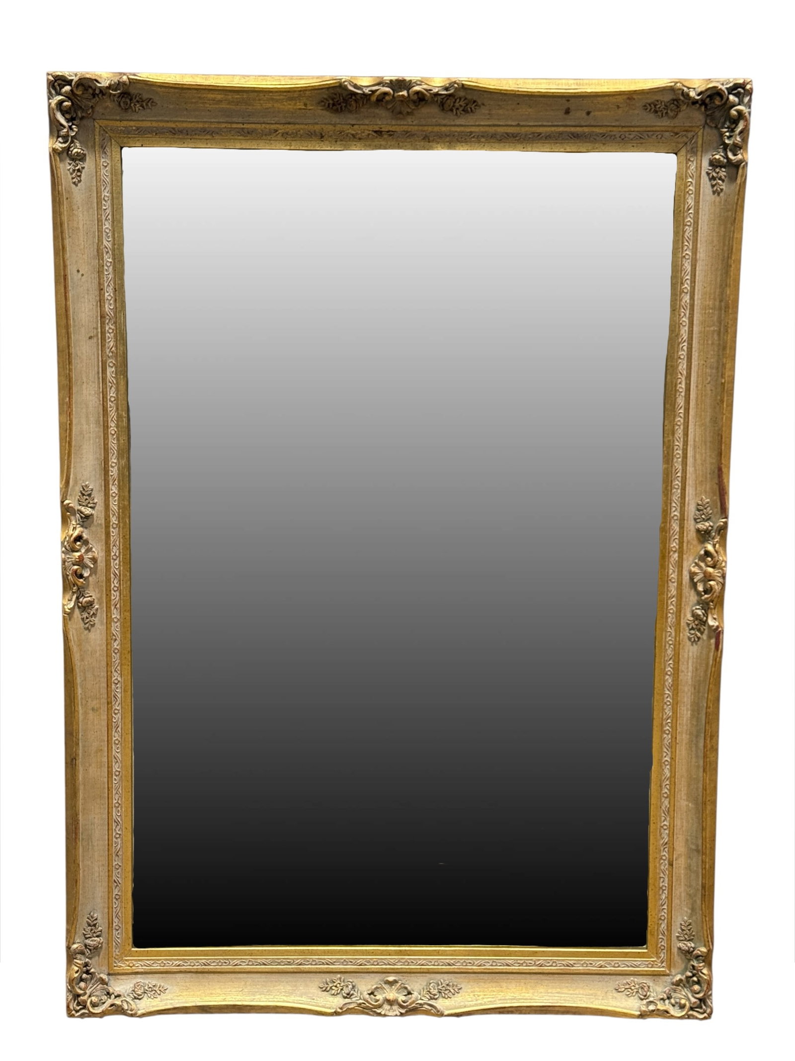 Vintage Giltwood Mirror: Vintage Giltwood Mirror. Measures 48" x 34". In good condition.