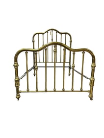Antique Tubular Brass Full Size Bed