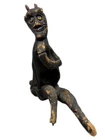 Antique Wood Carved Tupilaq