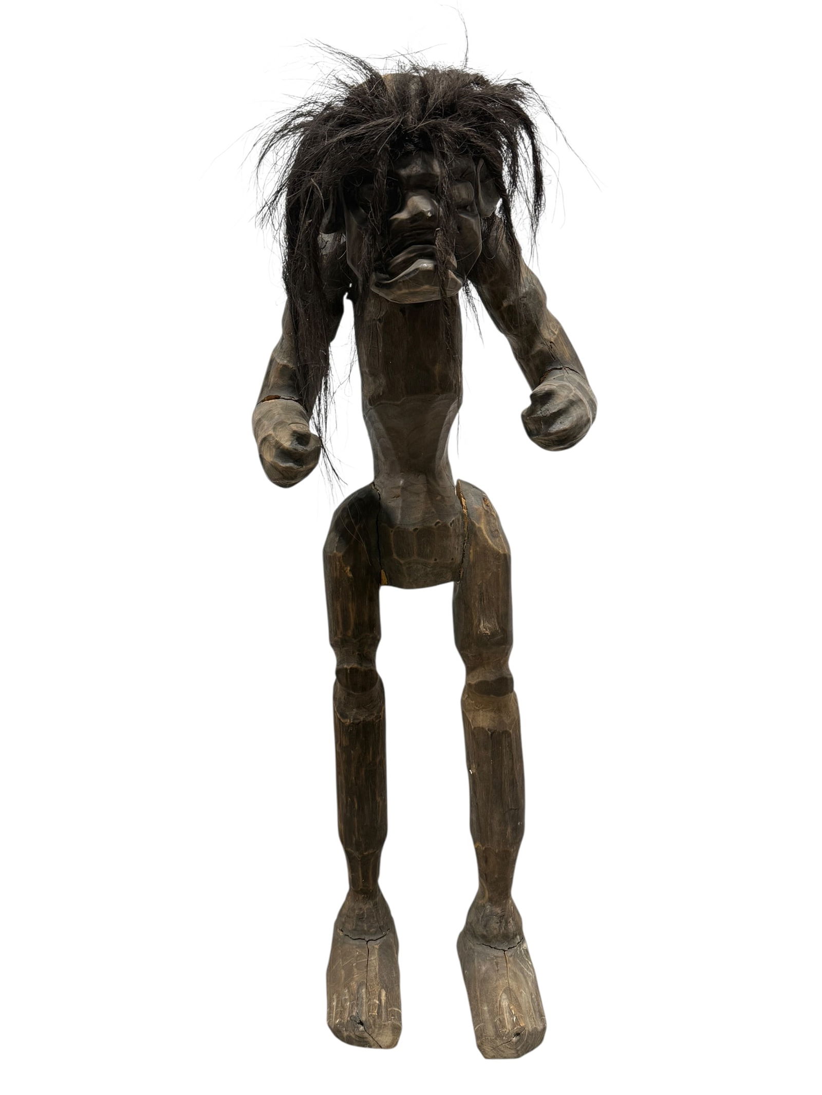 Primitive African Hand Carved Wood Statue (1 of 13)