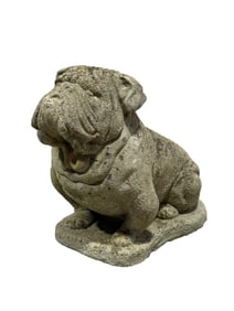 Concrete Garden Bulldog Statue