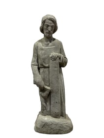 Concrete Catholic Garden Statue