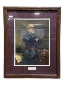 Framed Robert E. Lee Print by J.A. Elder