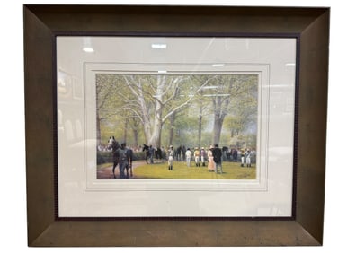 Framed "The Paddock" Print by James L. Crow