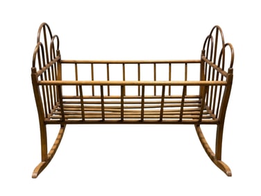 Large Antique Baby Caddle