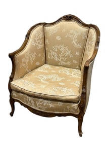 French Louis XV Rococo Style Arm Chair