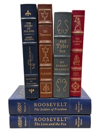 Lot of 6 Leather Bound Books