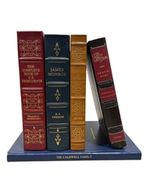 Lot of 5 Leather Bound Books