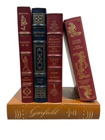 Lot of 5 Leather Bound Books