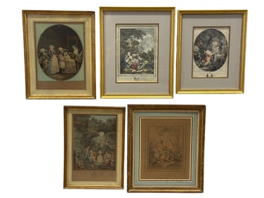 Group of 5 Framed Prints