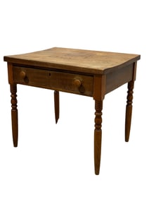 Primitive Low Work Table w/ Drawer