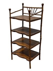 Vintage Bamboo 4 Tier Shelf