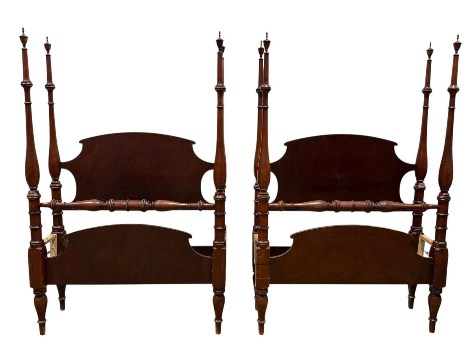 Pair of Mahogany Twin Beds (1 of 6)